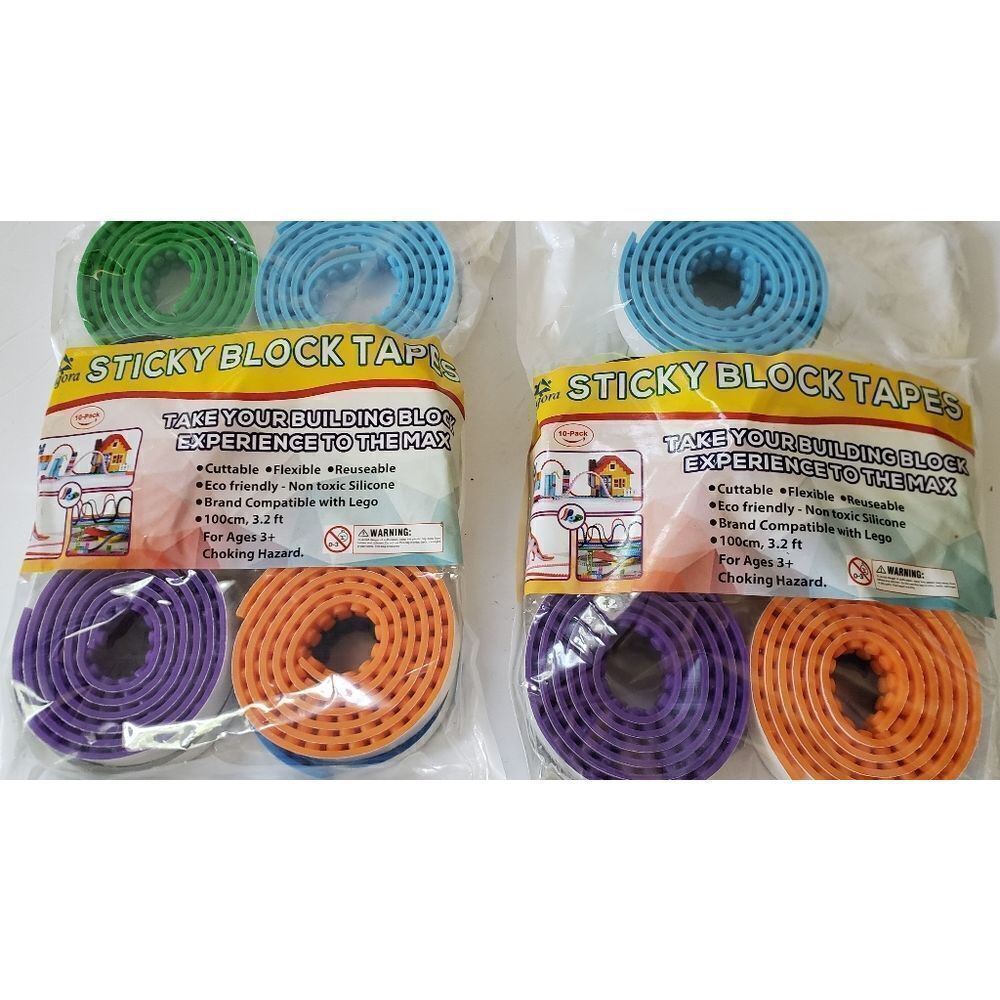 Lego Compatible 20 ROLLS Sticky Block Tape